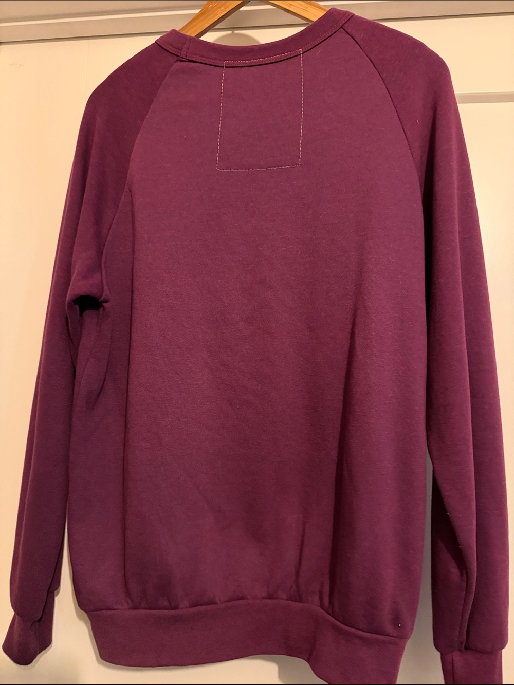 Aviator Nation Women’s Purple Crewneck Sweater with Multicolor Lettering - Picture 6 of 6